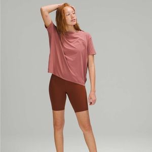 lululemon Back in Action Short Sleeve Shirt - spiced chai